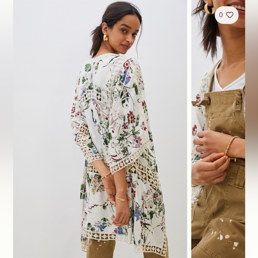 ANTHROPOLOGIE: CLEA CROCHET KIMONO
